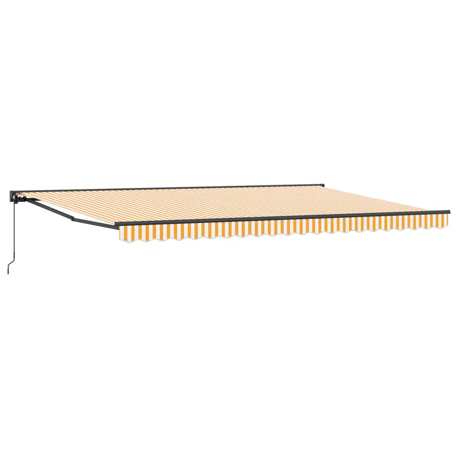 Cadre d'auvent Jaune et blanc 500 × 300 cm - 2