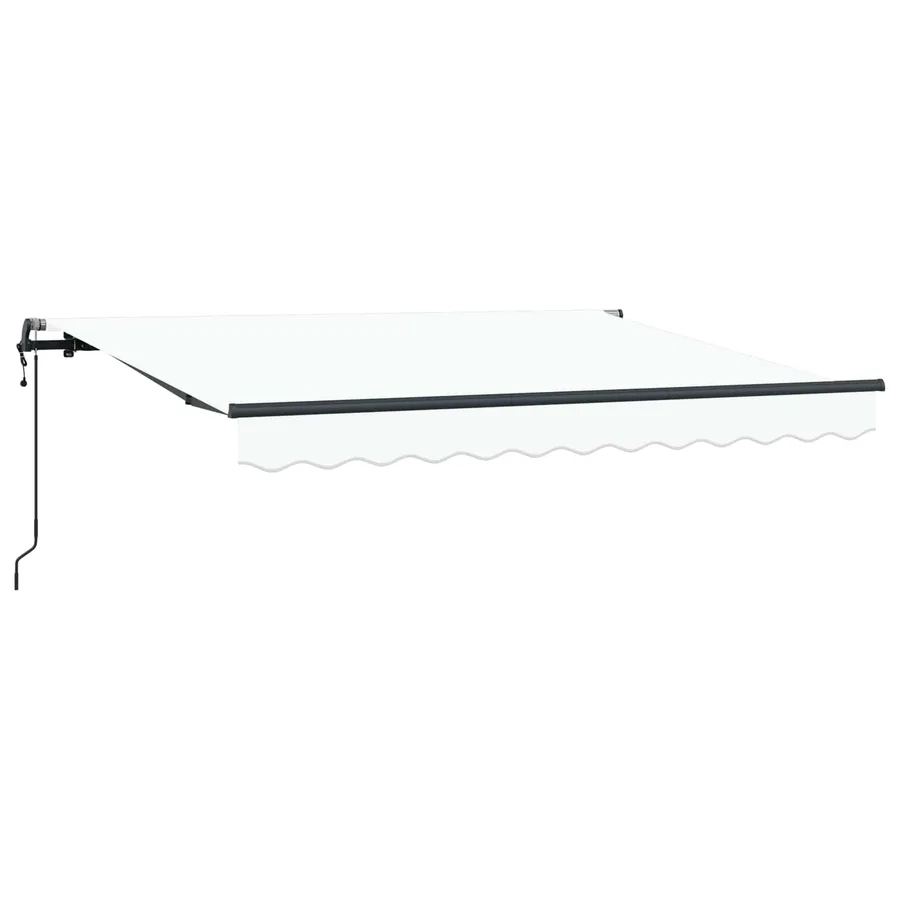 Auvent Rétractable Blanc 250 x 200 cm tissu - 2