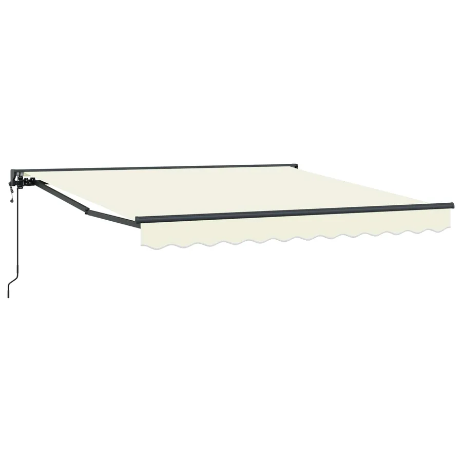 Cadre d'auvent Crème 300 x 250 cm Polyester avec revêtement PU - 2