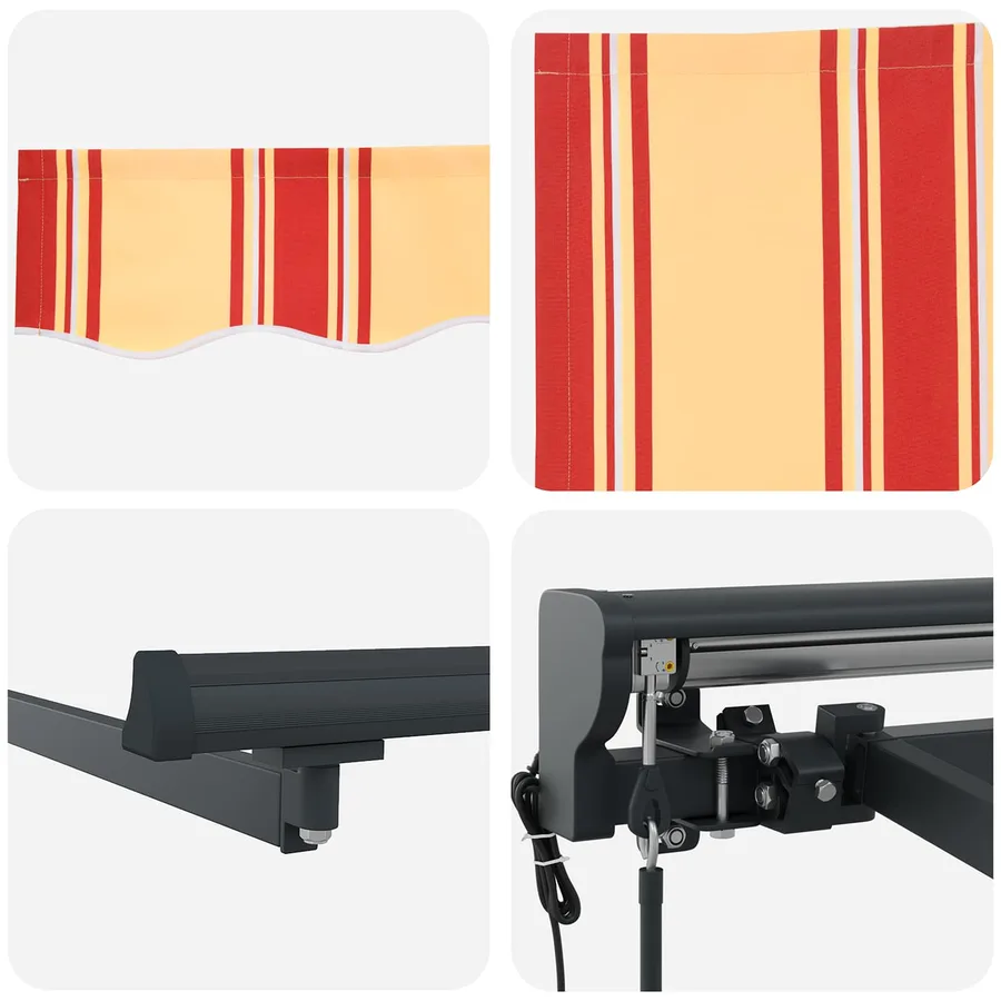 Cadre d'auvent Multicolore 400 × 300 cm - 6