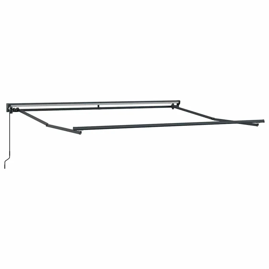Cadre d'auvent Réglable Anthracite 3,5 x 2,5 m Acier - 2