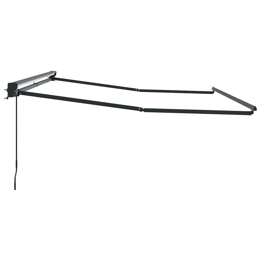 Cadre d'auvent Réglable Anthracite 3,5 x 2,5 m Acier - 5