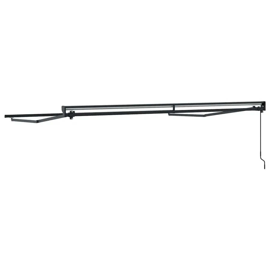 Cadre d'auvent Réglable Anthracite 3,5 x 2,5 m Acier - 6