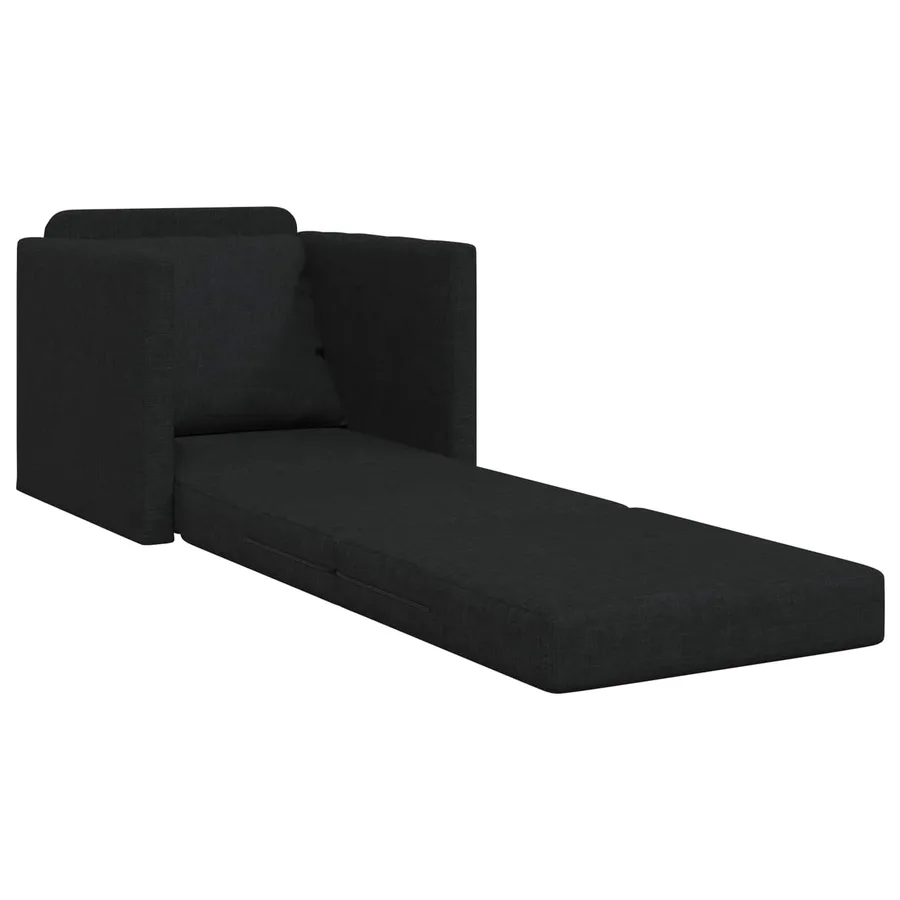Canapé-Lit Noir 74 x 77 x 81 cm tissu - 3