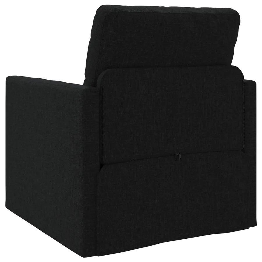 Canapé-Lit Noir 74 x 77 x 81 cm tissu - 6