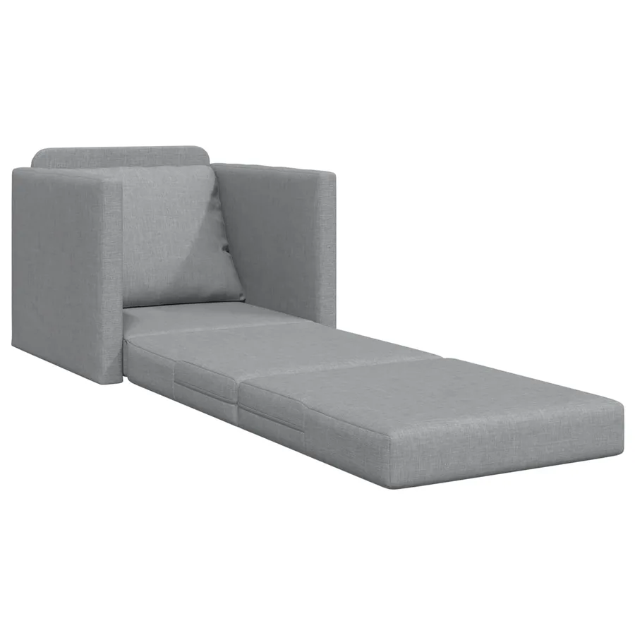 Canapé-Lit 60cm Gris clair tissu - 3