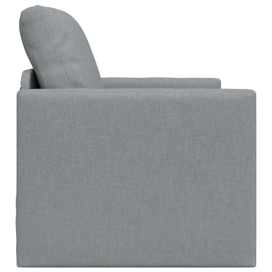 Canapé-Lit 60cm Gris clair tissu - 5