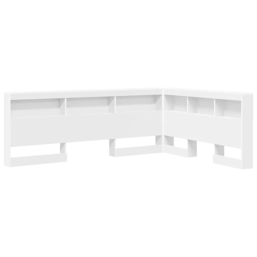 Tête de lit de rangement Blanc 160 cm Bois d'ingénierie - 2