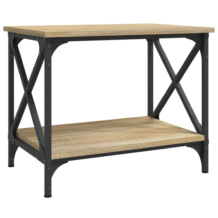 Table d'appoint Chêne sonoma 55x38x45 cm Bois d'ingénierie - 2