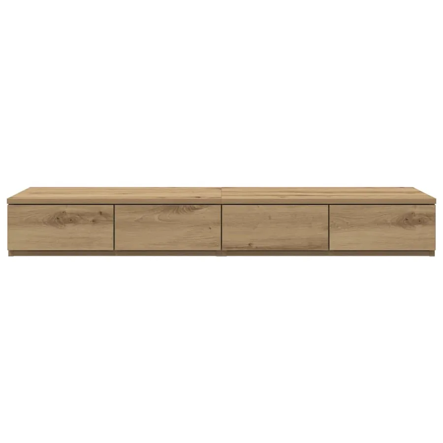 Tiroirs de lit Chêne artisanal 120 x 36,5 x 16,5 cm - 6