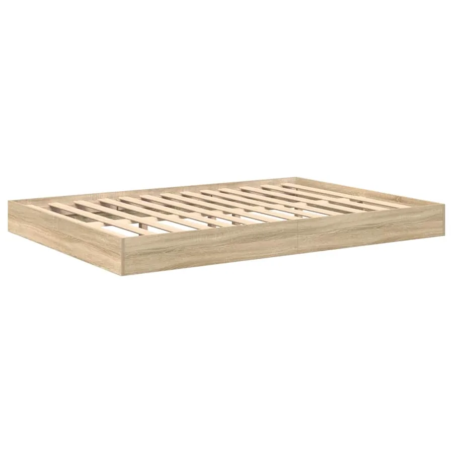 Lit Bibliothèque Chêne sonoma 160 x 200 cm Bois d'ingénierie - 5