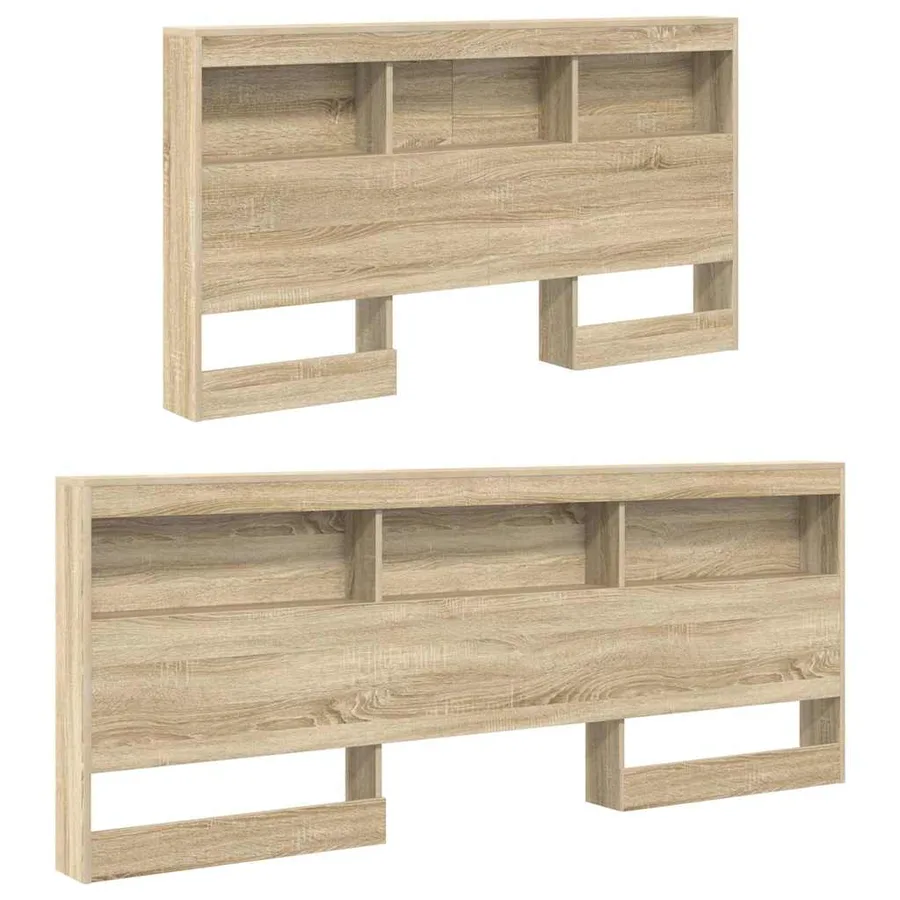 Lit Bibliothèque Chêne sonoma 160 x 200 cm Bois d'ingénierie - 6