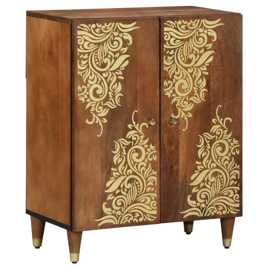 Buffet Marron 60 x 33 x 75 cm Bois de mangue massif