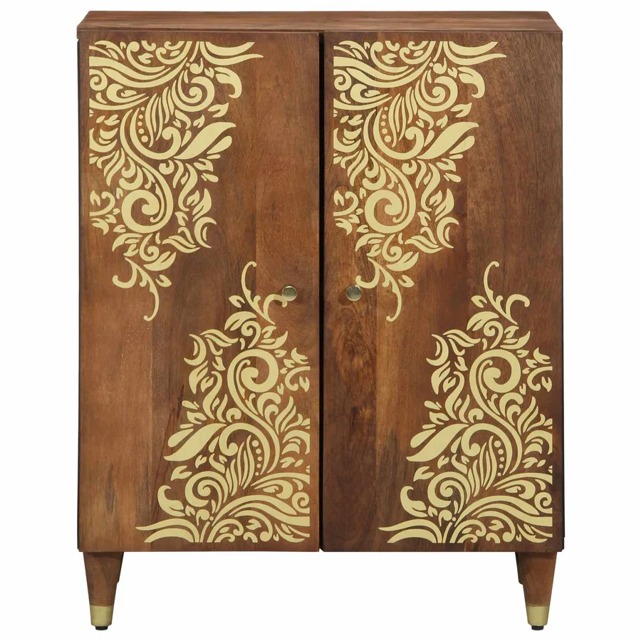 Buffet Marron 60 x 33 x 75 cm Bois de mangue massif - 3