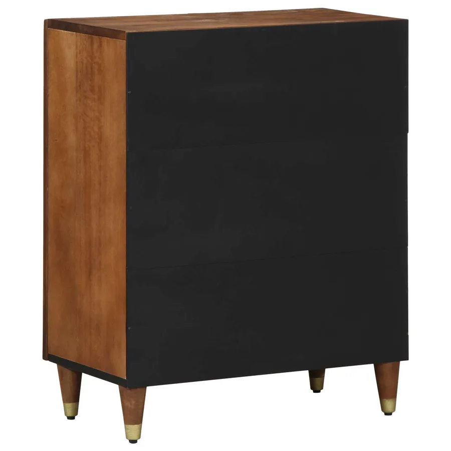 Buffet Marron 60 x 33 x 75 cm Bois de mangue massif - 5