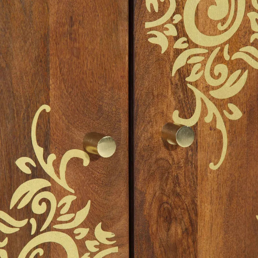 Buffet Marron 60 x 33 x 75 cm Bois de mangue massif - 7