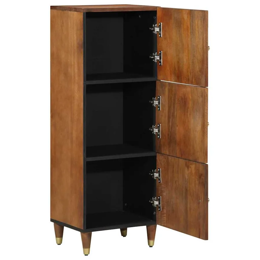 Haut Armoire Marron 40 x 33 x 110 cm Bois de mangue massif - 2