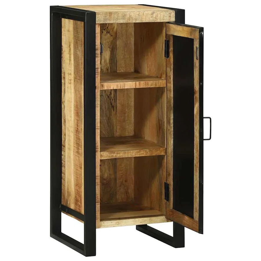 Armoire de salle de bain Marron Bois de mangue massif - 4