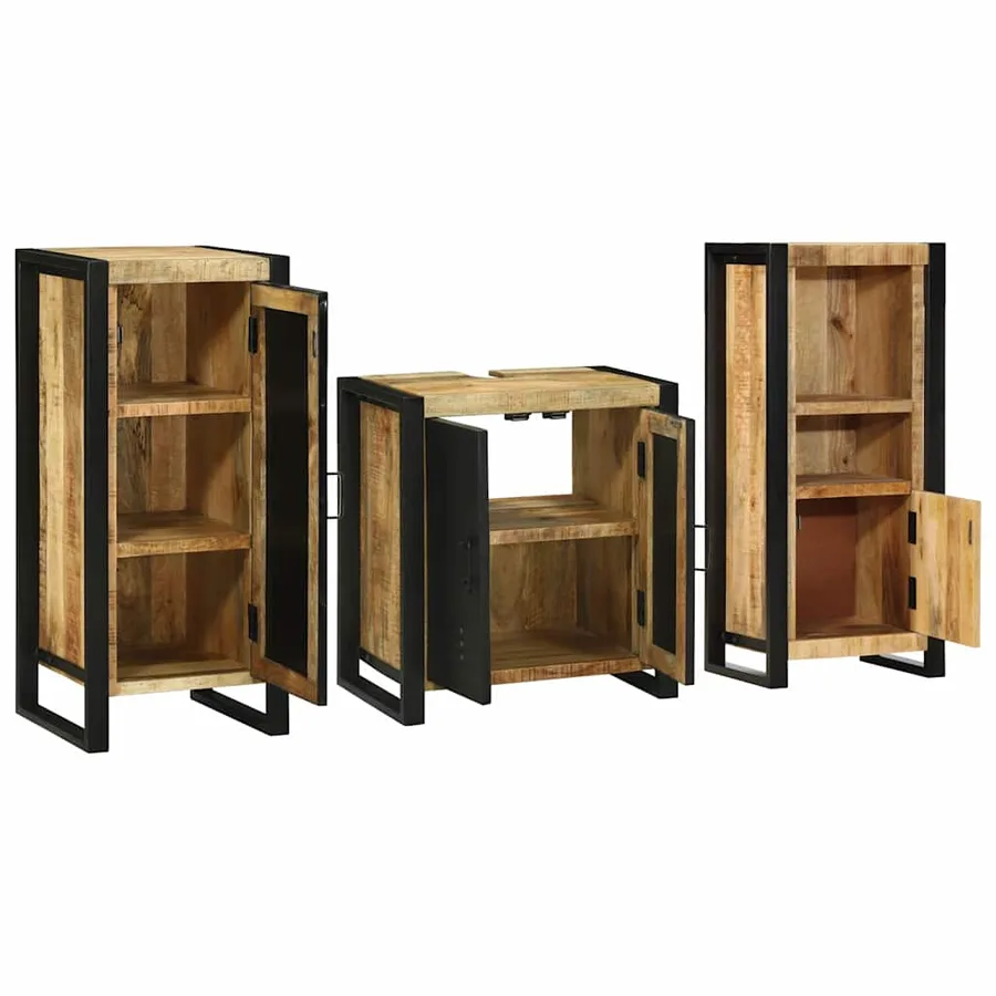 Ensemble de mobilier de salle de bain avec tiroir 3 pcs - 3