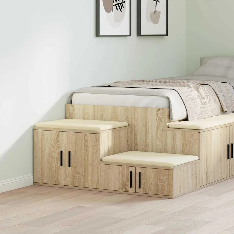 Armoire de rangement 2 pcs Chêne Sonoma 103 x 41 x 40 cm