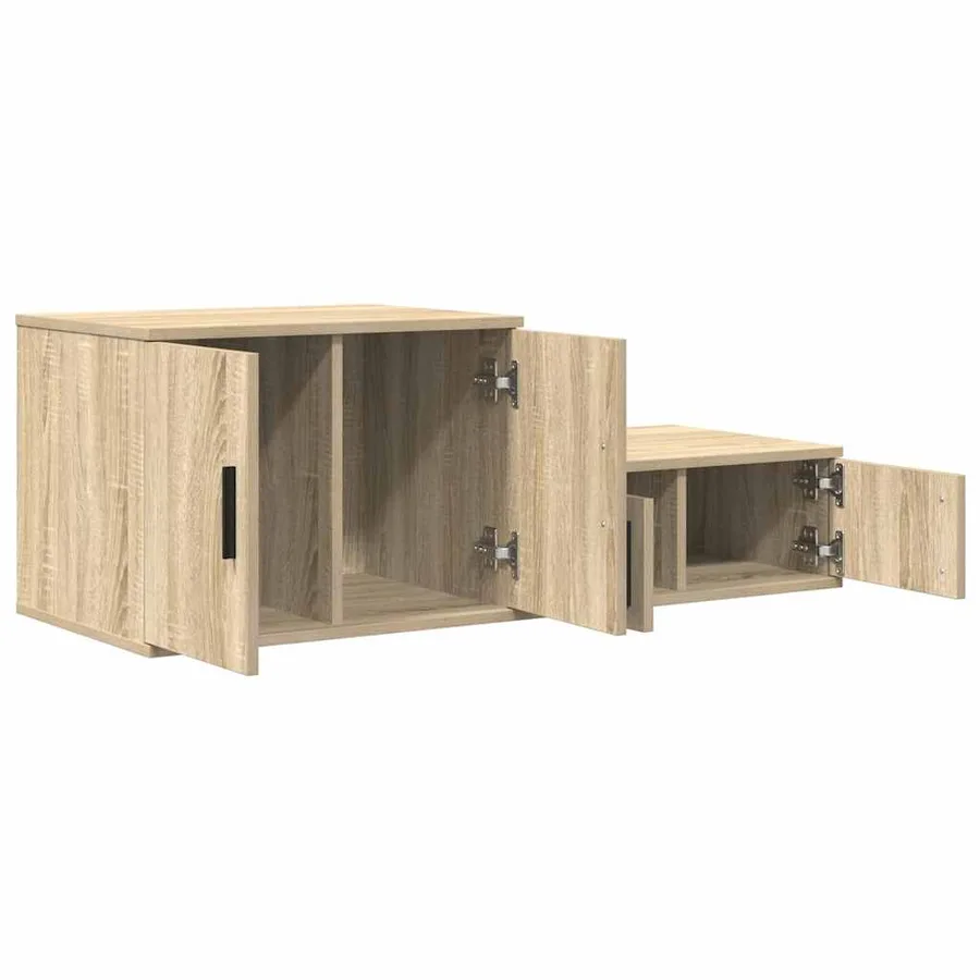 Armoire de rangement 2 pcs Chêne Sonoma 103 x 41 x 40 cm - 6