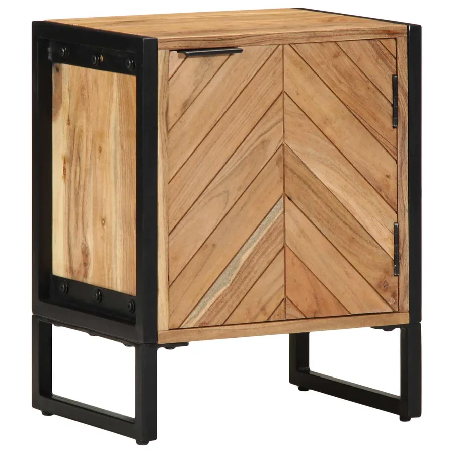 Table de chevet Marron 40 x 30 x 50 cm - 3