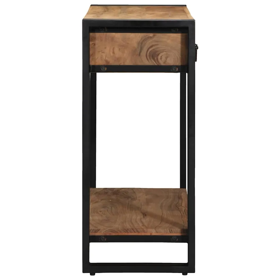 Table console Marron 90 x 33 x 75 cm Bois d'Acacia Massif - 6