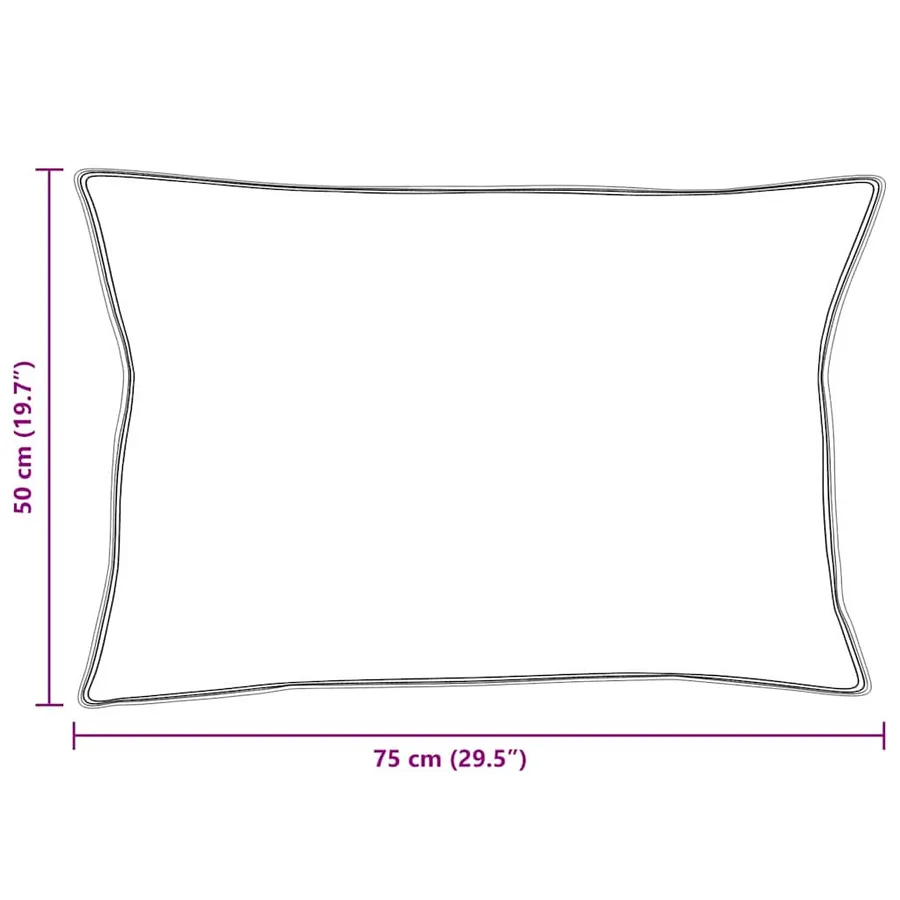 Oreiller avec oreiller 2 pcs Blanc 50 x 75 cm Plume - 8