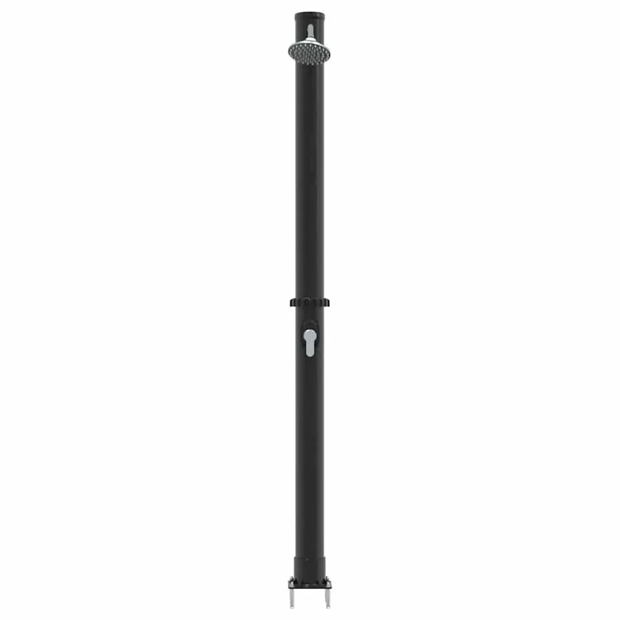 Douche solaire extérieure Noir 217 cm PVC et Aluminium - 5