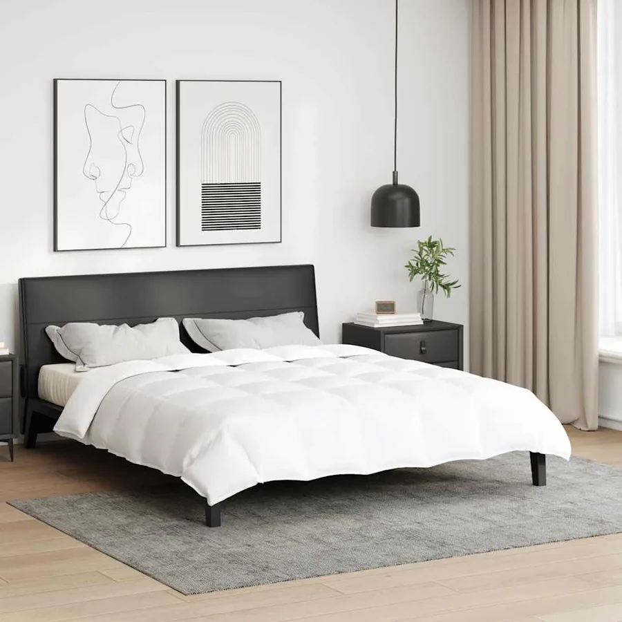 Duvet d'été simple Blanc 240 x 220 cm Plume