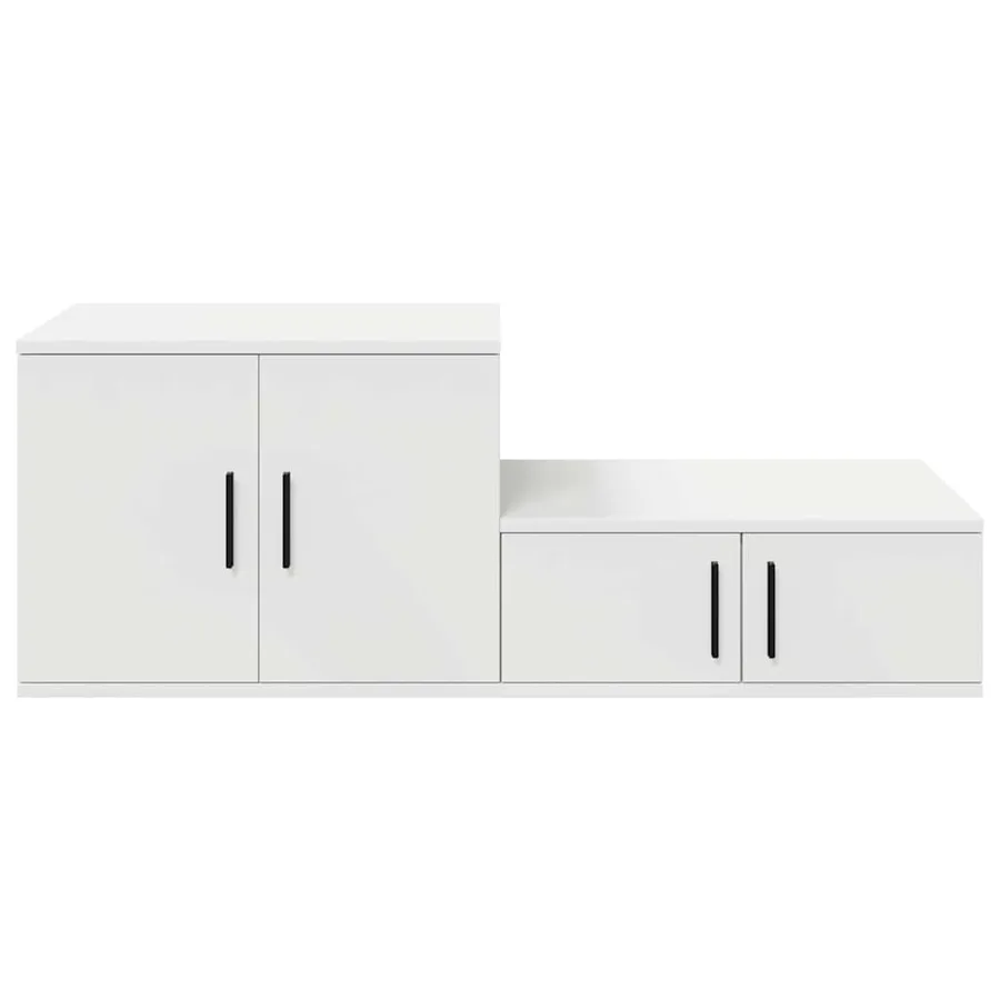 Armoire de rangement 2 pcs Blanc 103 x 41 x 40 cm - 7