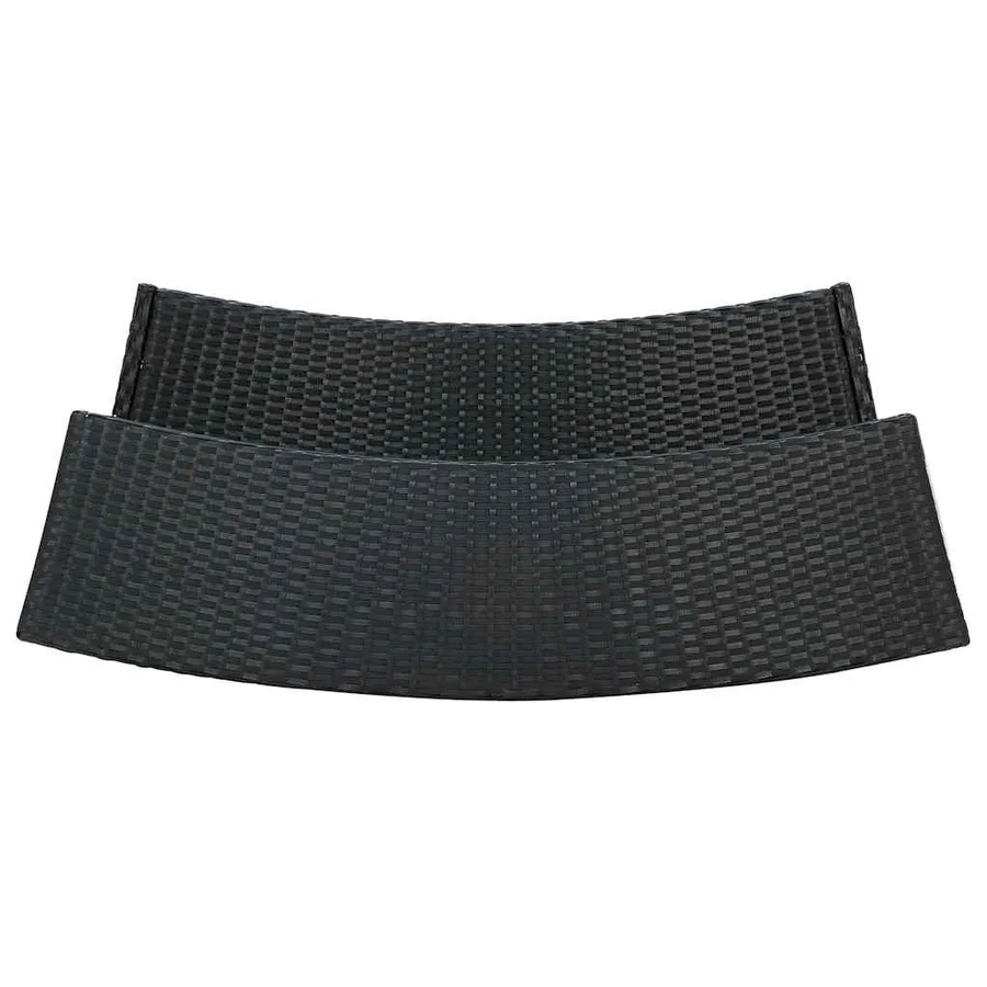 Ensemble de bar de jardin avec coussins 5 pcs Noir - 7