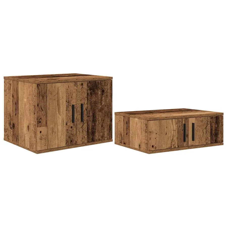 Cadre de lit avec rangement Bois ancien 234 x 103 x 53.5 cm - 5