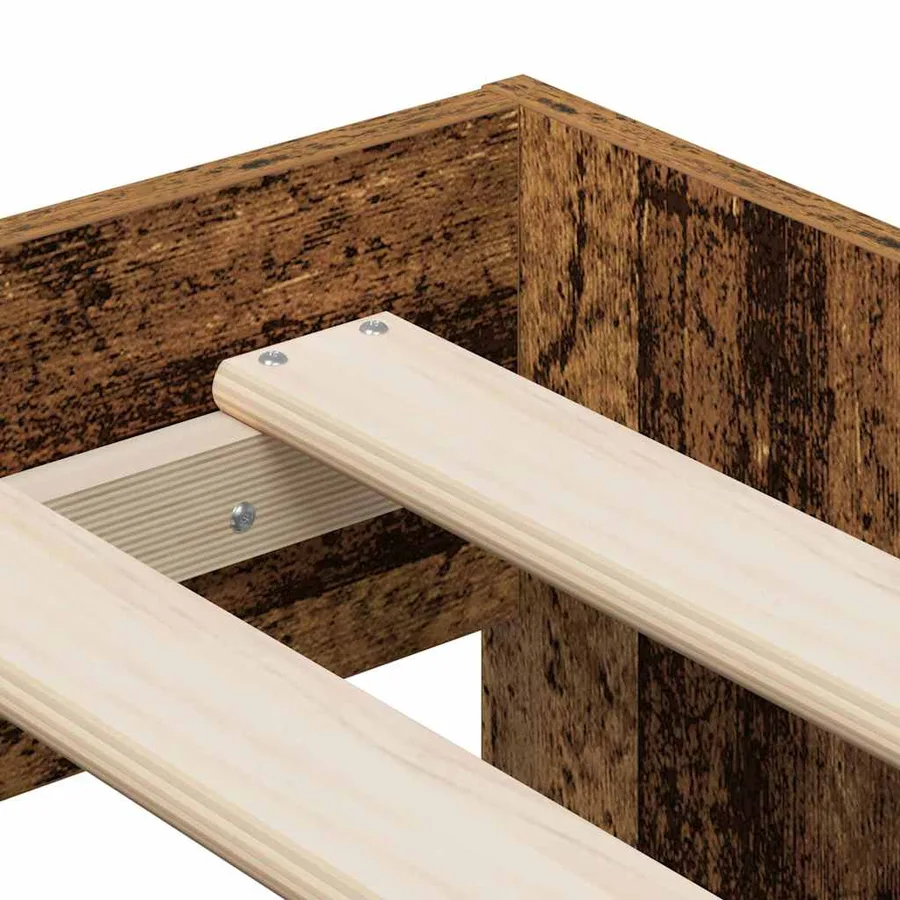 Cadre de lit avec rangement Bois ancien 234 x 103 x 53.5 cm - 8