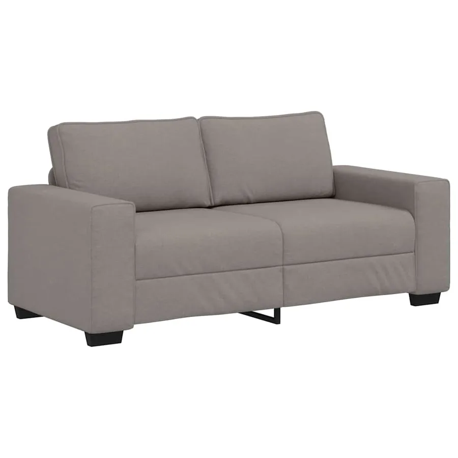 Canapé 2 places taupe 180x77x82 cm en tissu - 2