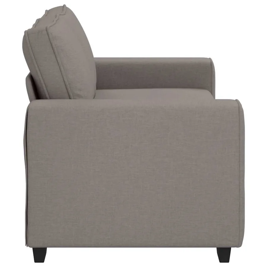 Canapé 2 places taupe 180x77x82 cm en tissu - 5