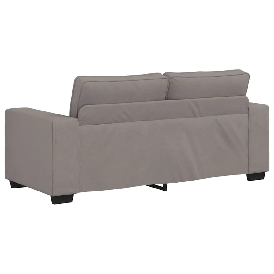 Canapé 2 places taupe 180x77x82 cm en tissu - 6