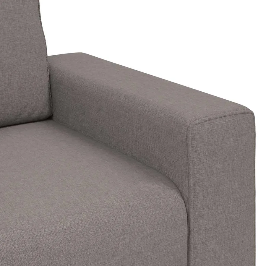 Canapé 2 places taupe 180x77x82 cm en tissu - 7