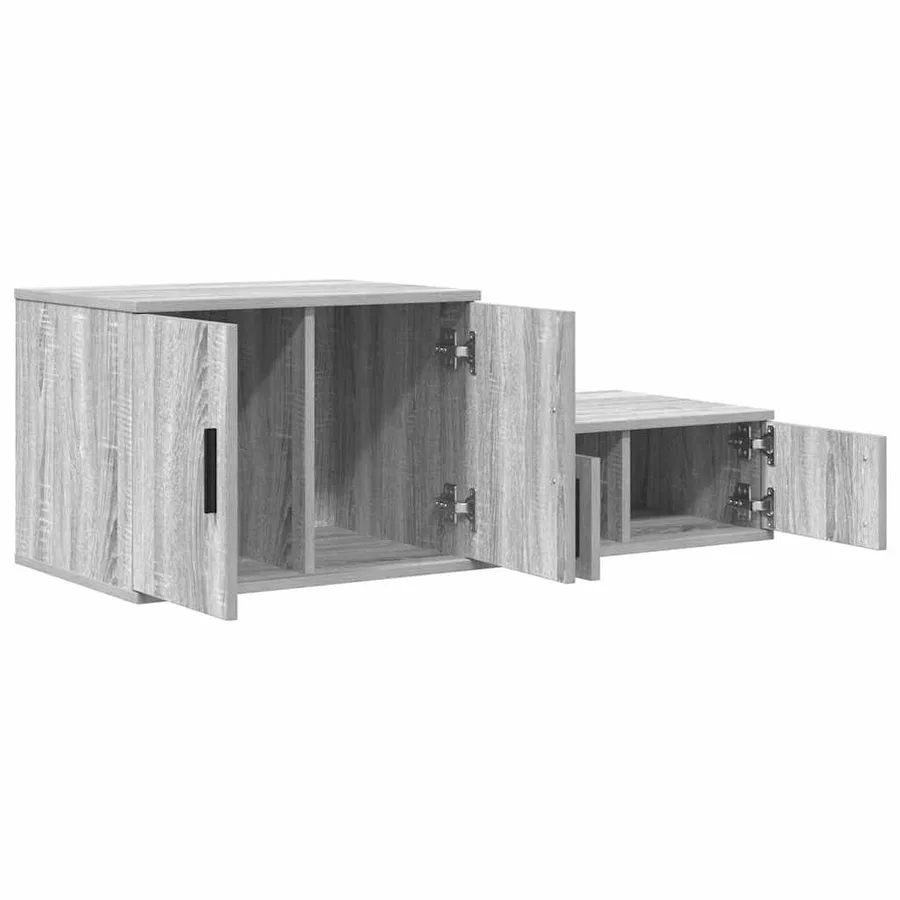 Armoire de rangement 2 pcs Gris Sonoma 103 x 41 x 40 cm - 6