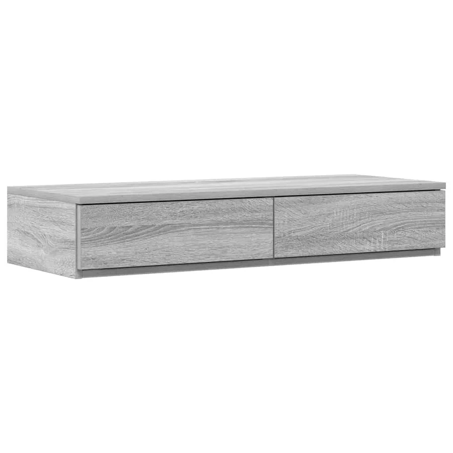 Cadre de lit avec rangement avec tiroir Gris Sonoma 100 cm - 5