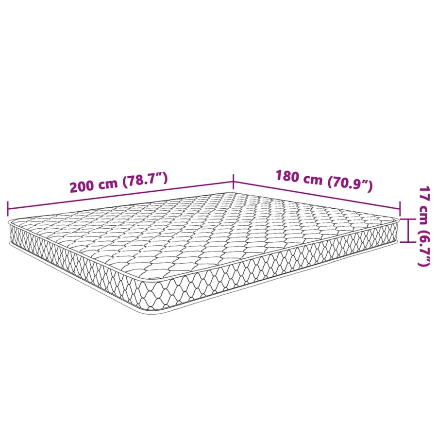 Matelas en mousse à mémoire de forme 200 x 160 x 17 cm doux - 7