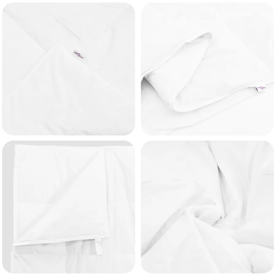 Ensemble de Duvet avec oreiller 3 pcs Blanc Plume de canard - 6