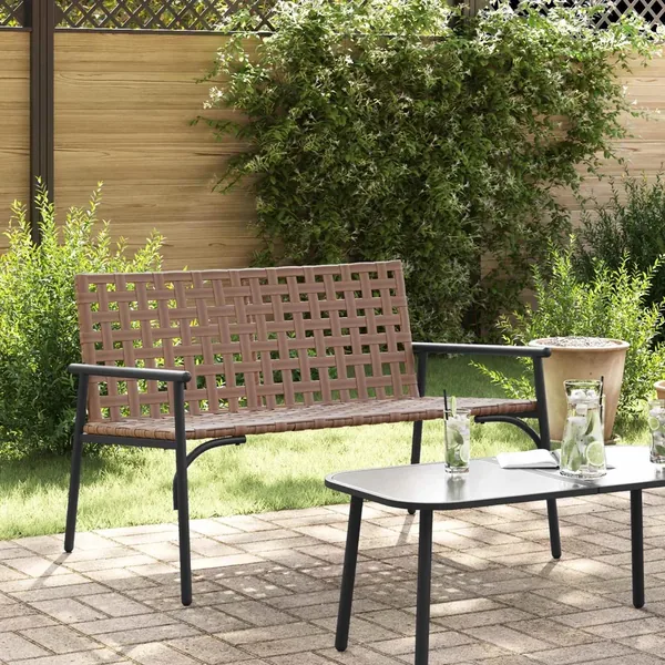 Chaise de jardin Marron 110,5 x 79 x 75,5 cm polyrotin