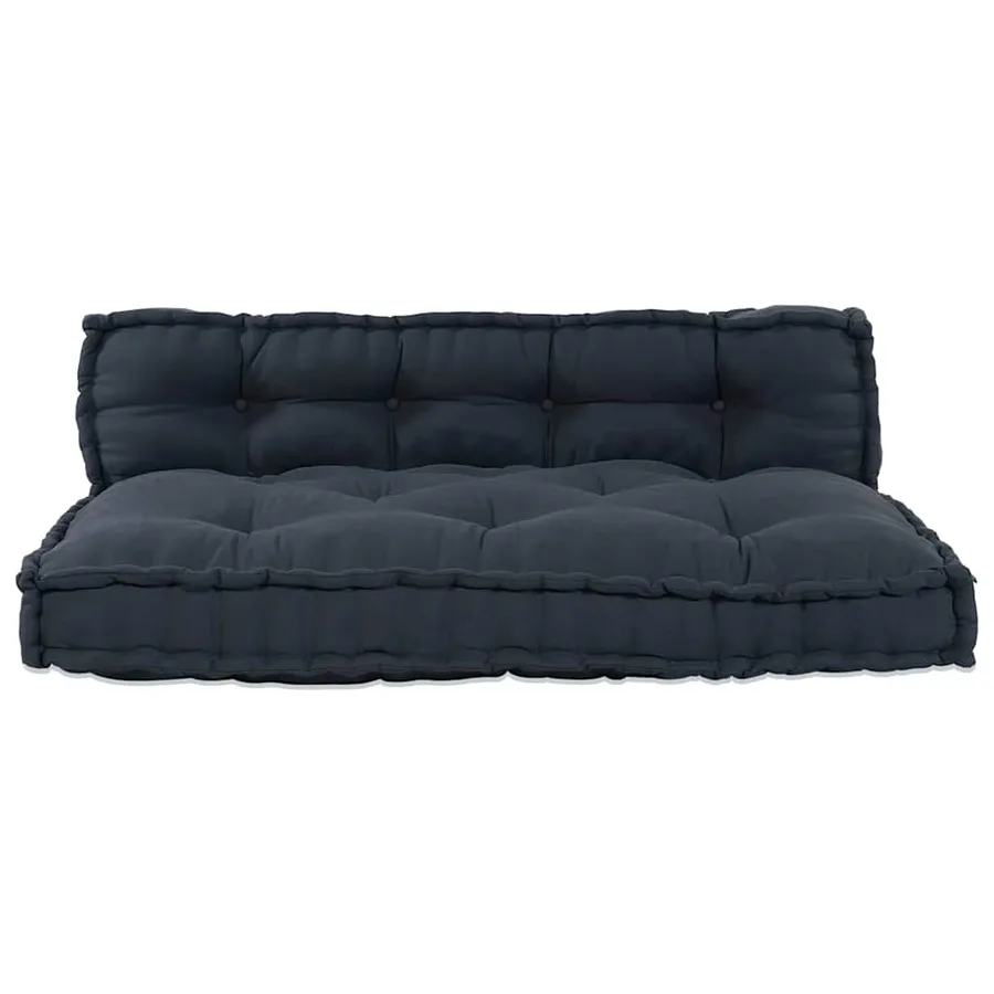 Coussin de canapé sur palette 2 pcs Anthracite 120 x 80 x 38 cm - 4