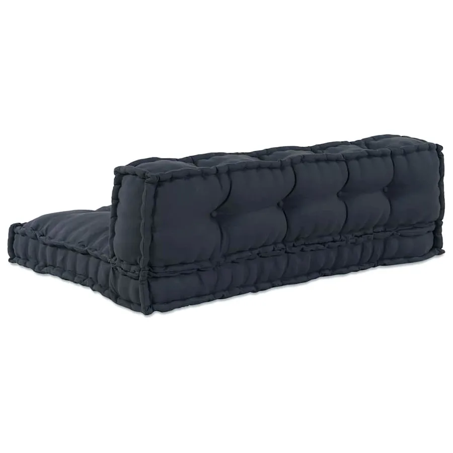 Coussin de canapé sur palette 2 pcs Anthracite 120 x 80 x 38 cm - 5