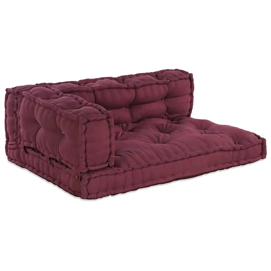 Coussin de canapé sur palette 3 pcs Marron 120 x 80 x 38 cm - 2