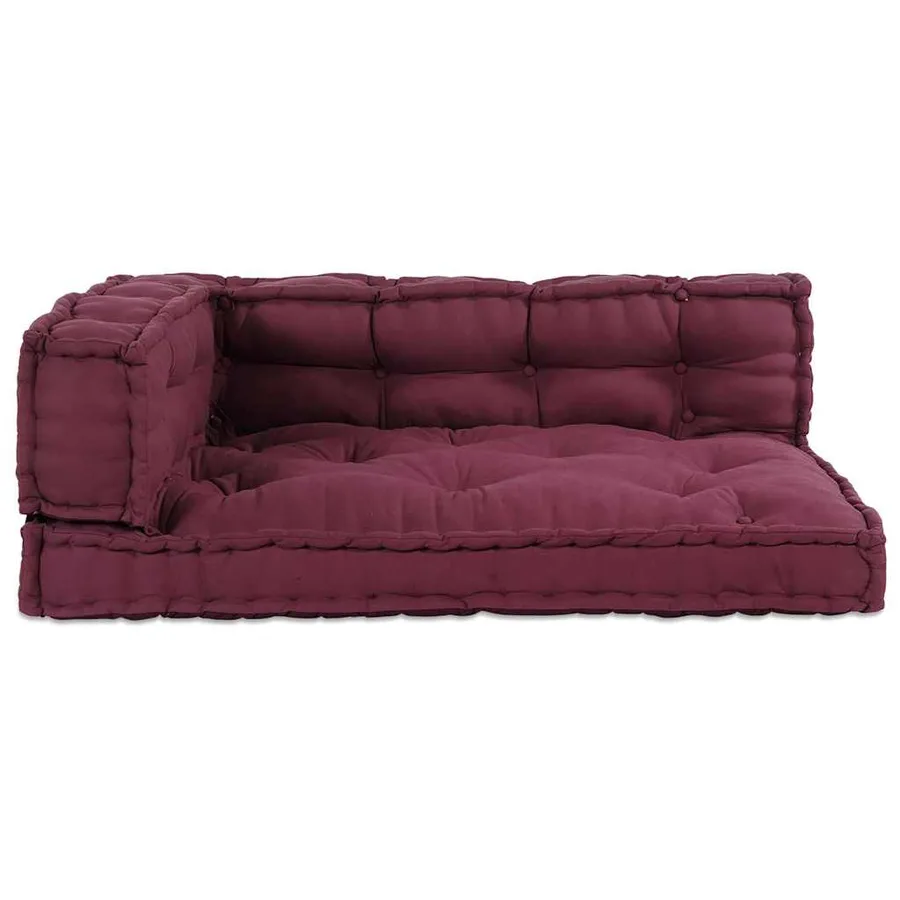Coussin de canapé sur palette 3 pcs Marron 120 x 80 x 38 cm - 4