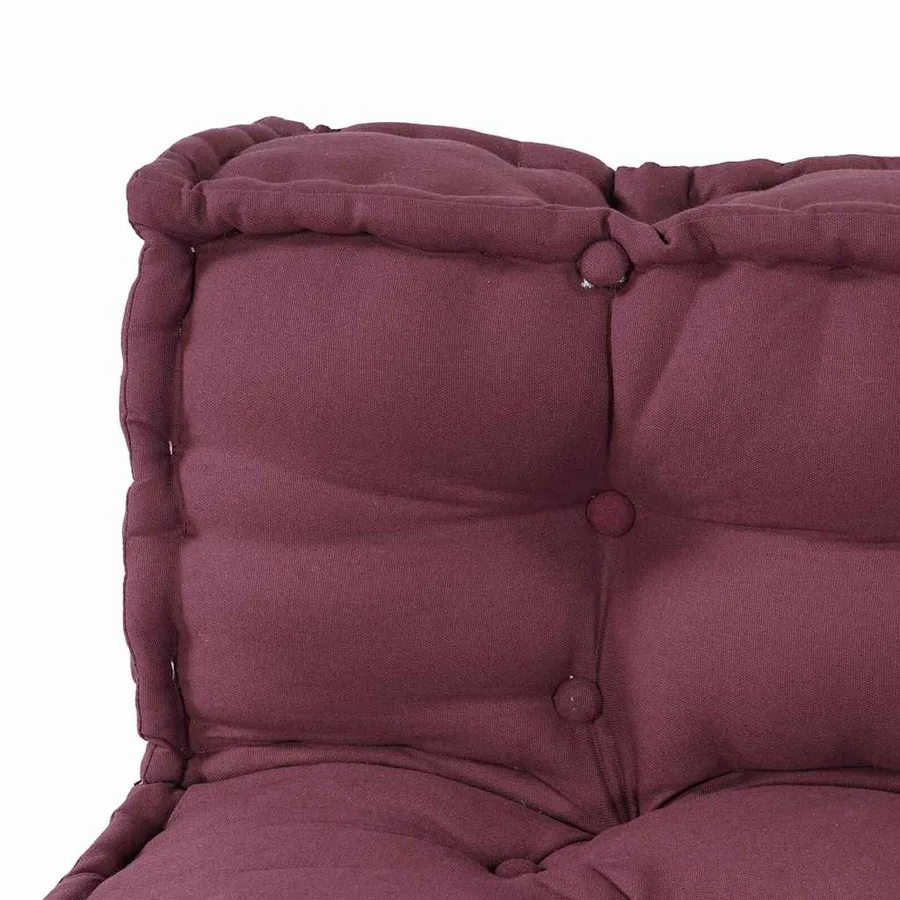 Coussin de canapé sur palette 3 pcs Marron 120 x 80 x 38 cm - 6