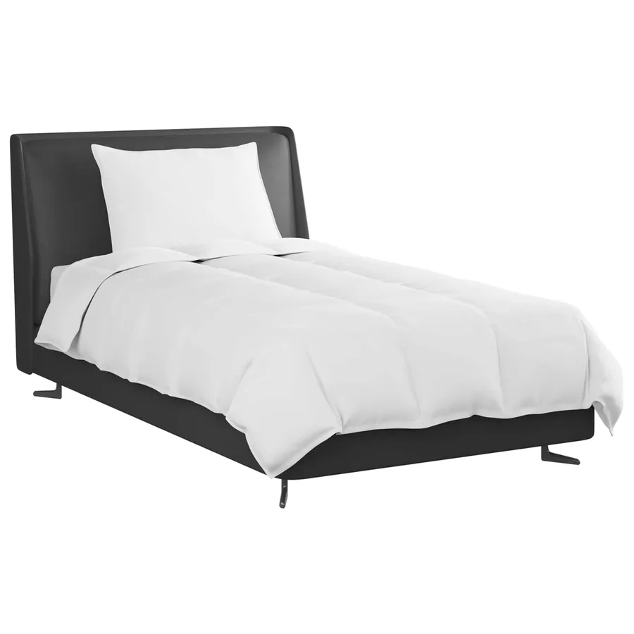 Duvet d'été simple avec oreiller 2 pcs Blanc Plume de canard - 3