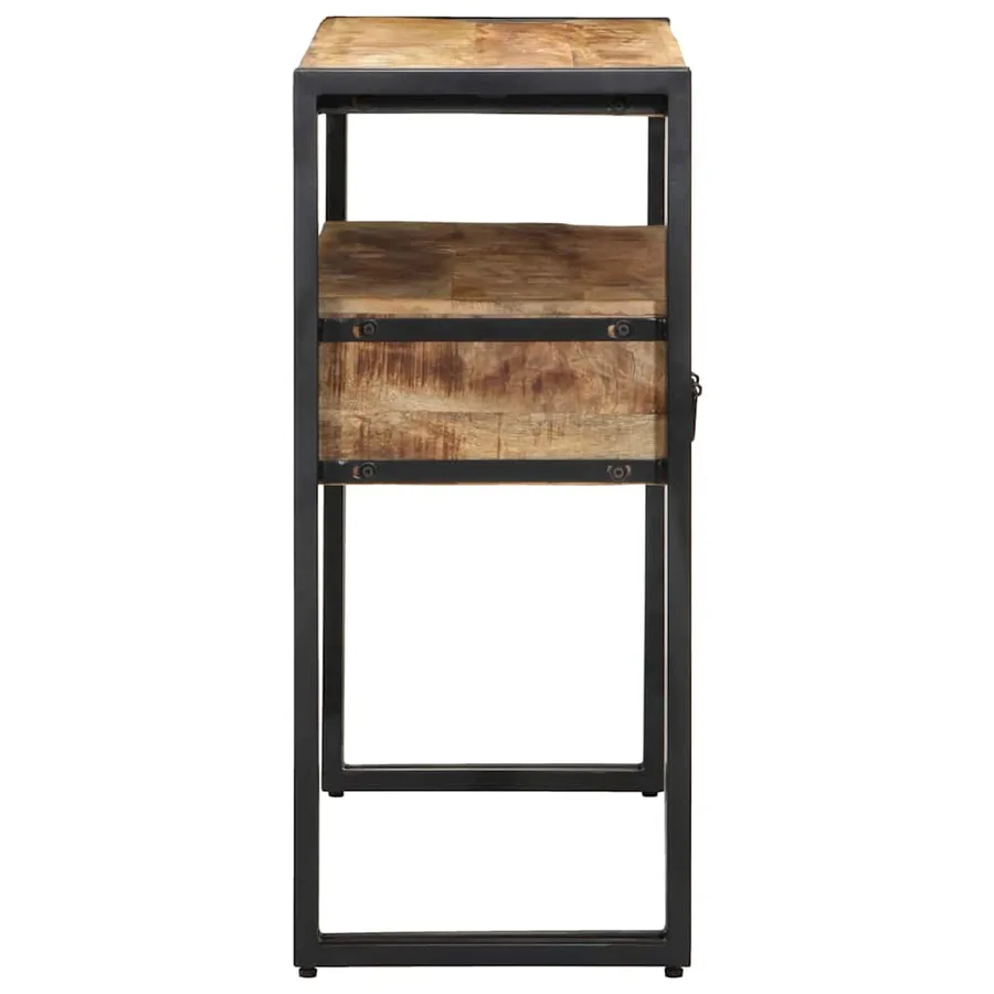 Table console Marron 90 x 33 x 75 cm Bois de mangue massif - 6
